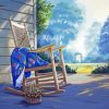 Rocking Chair And Flowers Basket paint by number
