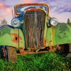 Rusty Green Truck paint by number