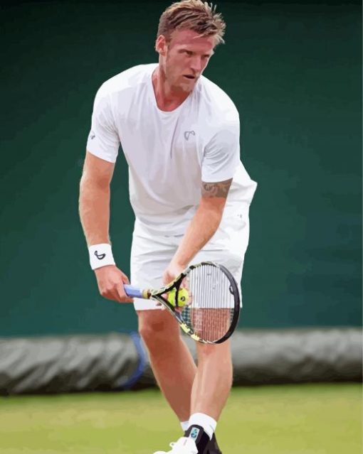 Sam Groth Tennis Player paint by number