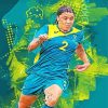 Samantha Kerr Player Art paint by number