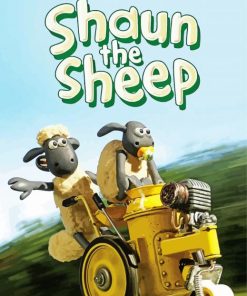 Shaun The Sheep Poster paint by number