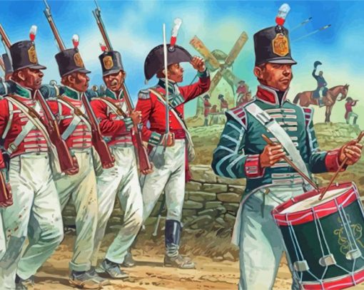 The British Infantry paint by number