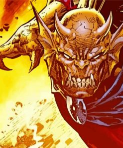 The Demon Etrigan Comic Book Character paint by number