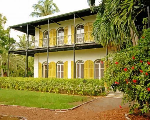 The Hemingway Home And Museum Key West paint by number