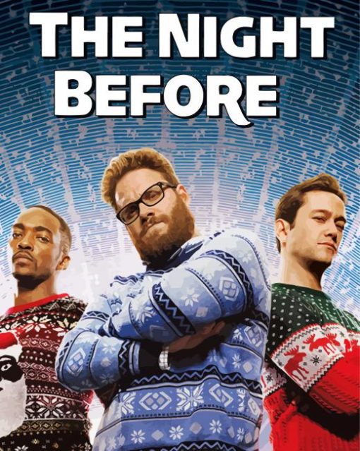 The Night Before Poster paint by number