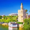 Torre Del Oro Andalucia paint by number