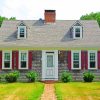 Traditional Cape Cod House paint by number