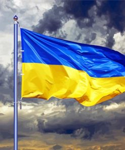 Ukraine Flag paint by number