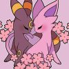 Umbreon And Espeon Couple paint by number
