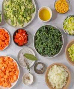 Vegetable Soup Mix Recipes paint by number