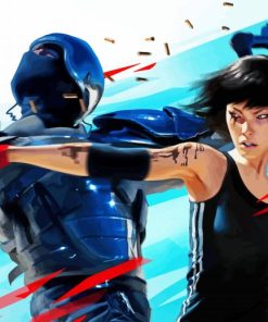 Video Game Mirrors Edge paint by number