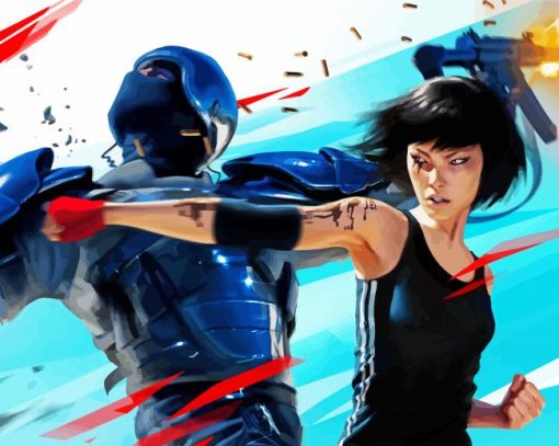 Video Game Mirrors Edge paint by number