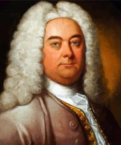 Vintage Composer George Frideric Handel paint by number