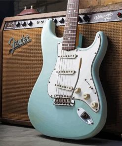 Vintage Fender Guitar paint by number