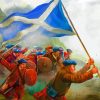 War Scottish Warrior Art paint by number
