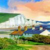 White Cliffs Of Dover Cottages paint by number