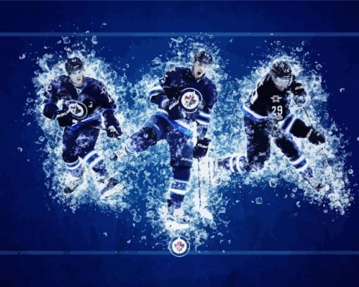 Winnipeg Jets Players Art paint by number