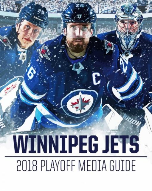 Winnipeg Jets Players Poster paint by number