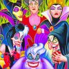 Aesthetic Disney Villains paint by number