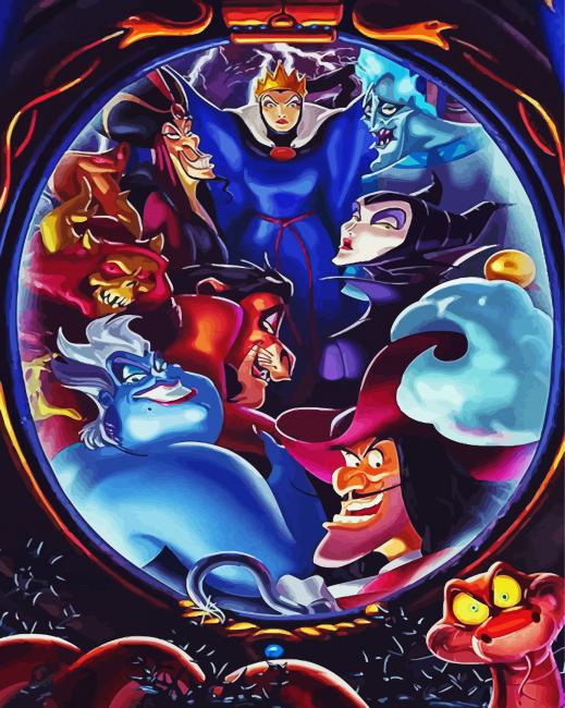 Disney Fireworks Characters Paint By Numbers - PBN Canvas