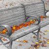 Aesthetic Fall Season Park Bench paint by number