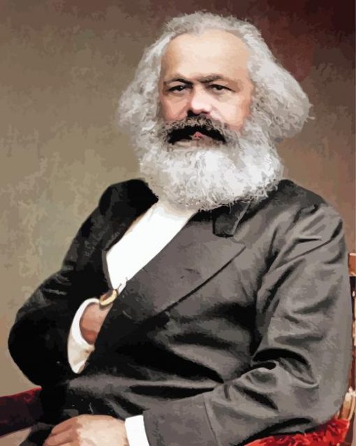 Aesthetic Karl Marx Paint by number