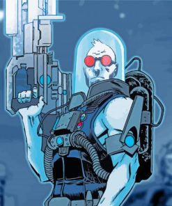 Aesthetic Mr Freeze paint by number