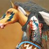 Aesthetic Native American Horse paint by number