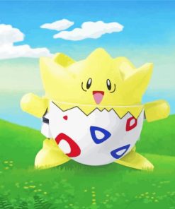 Aesthetic Togepi paint by number