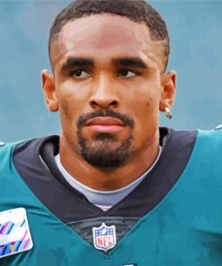 American Football Player Jalen Hurts paint by number