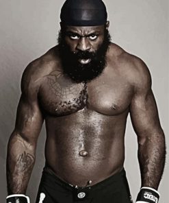 Black And White Kimbo Slice paint by number