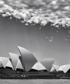Black And White Sydney paint by number