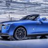 Blue Roll Royce Car paint by number