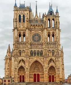 Cathedral Notre Dame Amiens France paint by number