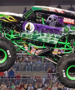 Cool Grave Digger paint by number