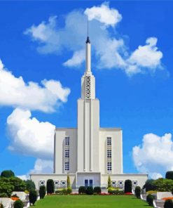 Curitiba Temple paint by number