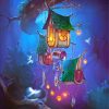Hanging Fairy Houses paint by number