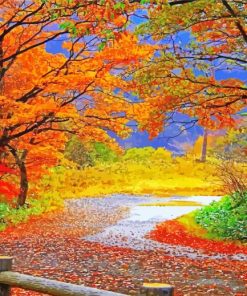 Landscape Fall Season paint by number