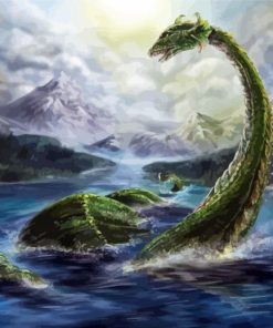 Loch Ness Monster paint by number