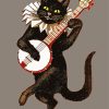 Musician Vintage Cat paint by number