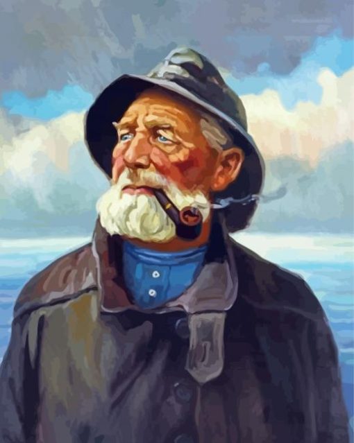 Old Sea Captain paint by number