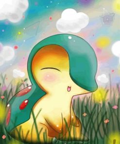 Pokemon Cyndaquil paint by number