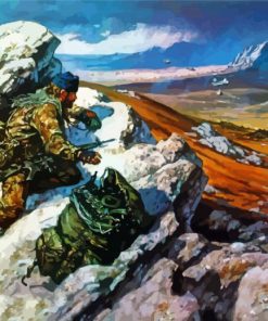 The Falklands War Art paint by number