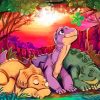 The Land Before Time Characters Art paint by number