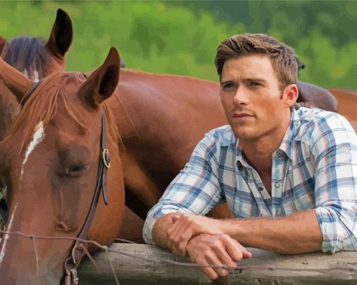 The Longest Ride Character And Horse paint by number
