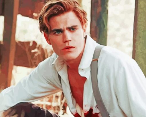 The Vampire Diaries Stefan Salvatore paint by number