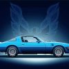 79 Blue Pontiac Firebird Car paint by number