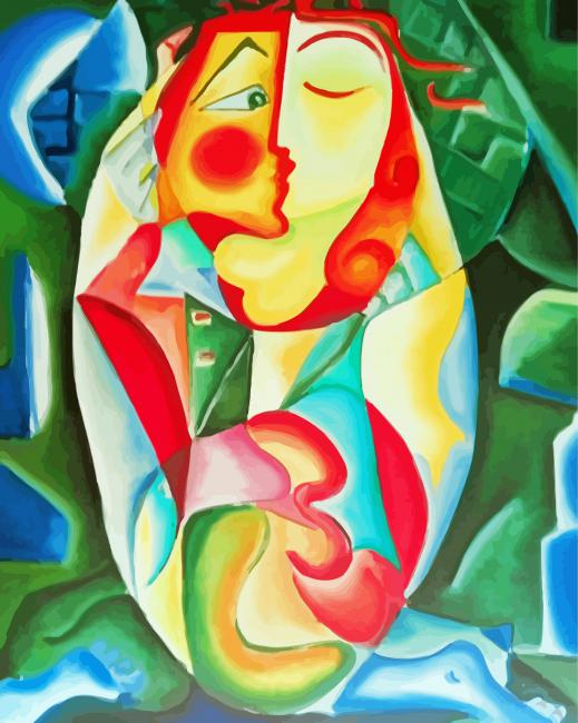 Abstract Love Couple Art paint by number