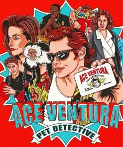 Ace Adventure Pet Detective Poster PAINT BY NUMBER