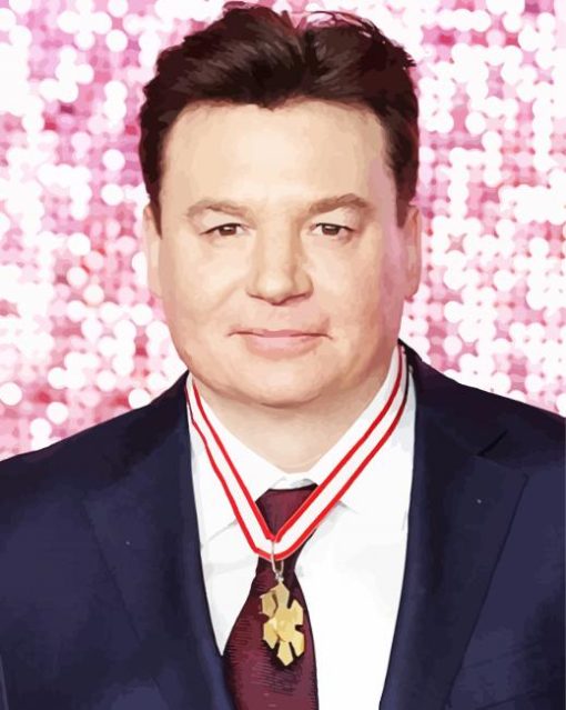 Actor Mike Myers paint by number